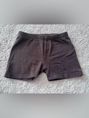 Black Stretch Athletic Shorts